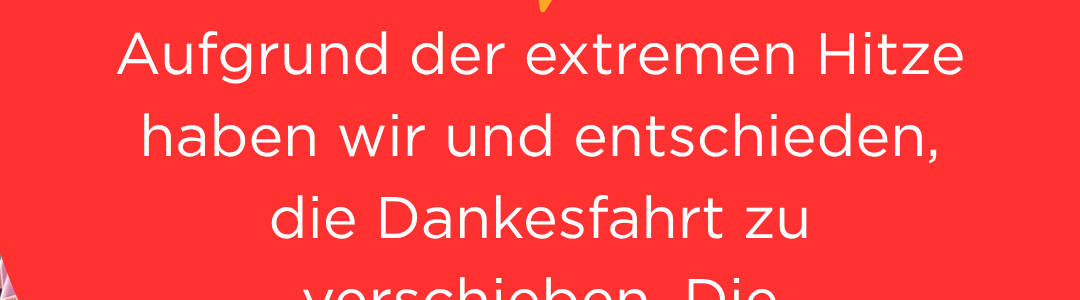 Dankesfahrt
